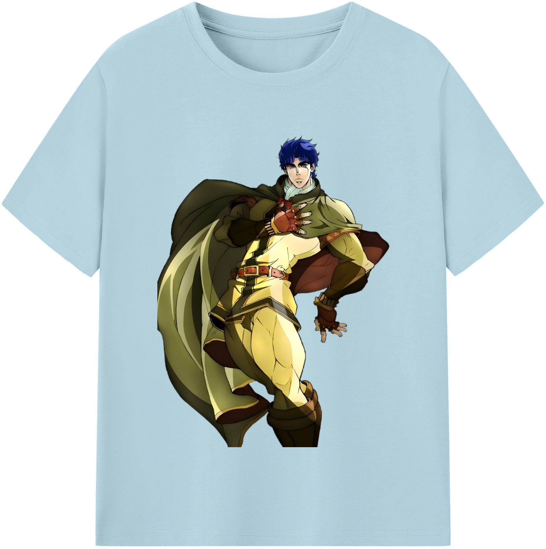 （画像用） ジョジョの奇妙な冒険 /ジョナサン?ジョースター JoJo's Bizarre Adventure Jonathan Joestar 綿100％半袖Tシャツ（フロントプリント）
